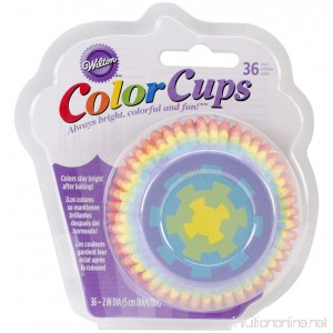 Wilton Standard Baking Cups 36-Count Rainbow Color - B00IE70UTW
